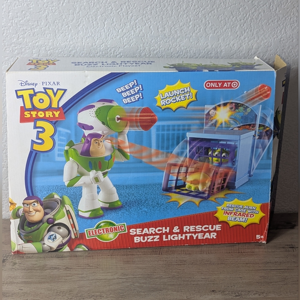 Buzz Lightyear electronic Search & Rescue Toy Story 3 Disney New In Box